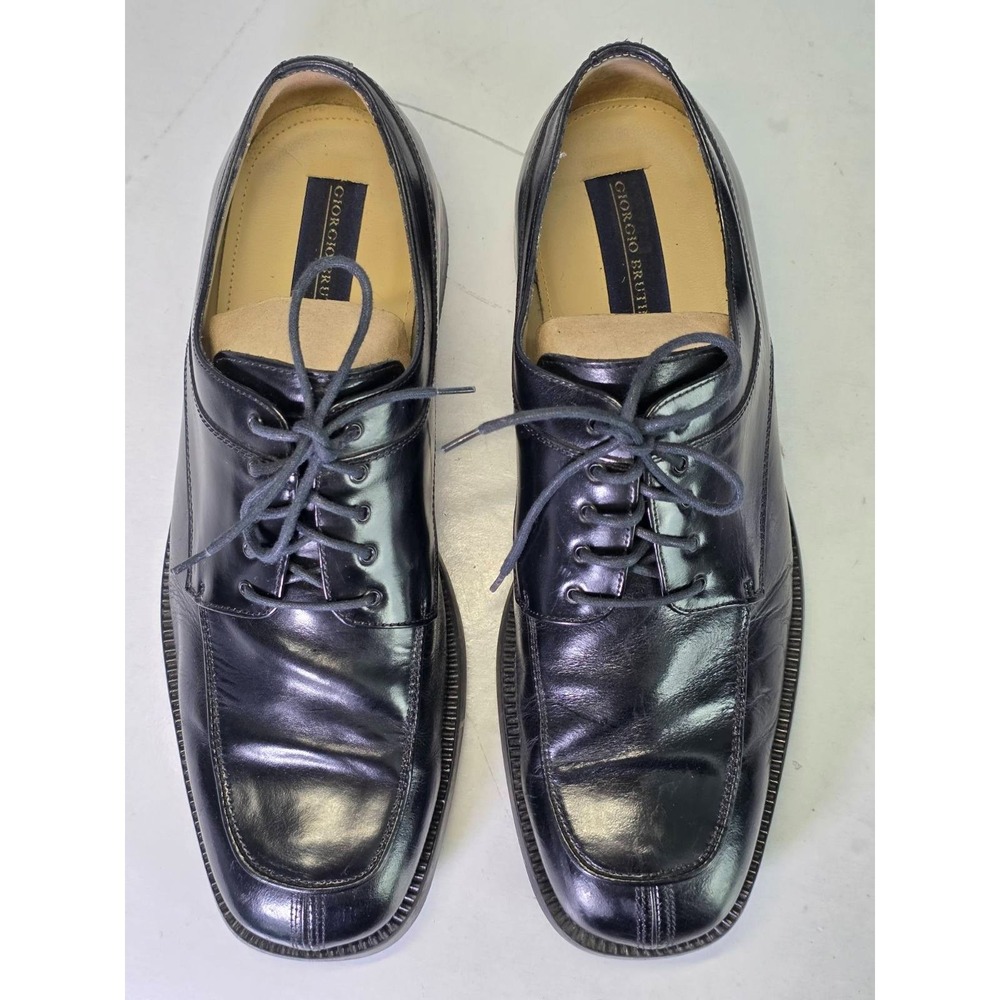 Giorgio Brutini Men's Dress Shoes Size 11 D Black Leather Classic Lace Up Oxford